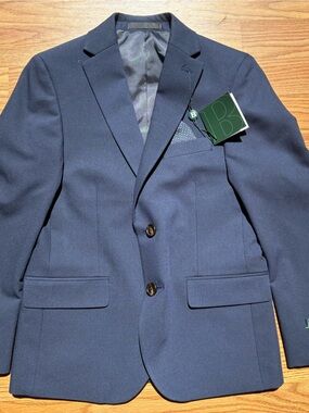 Brooks Brothers - Boys Navy Two-Button Blazer - Size 10